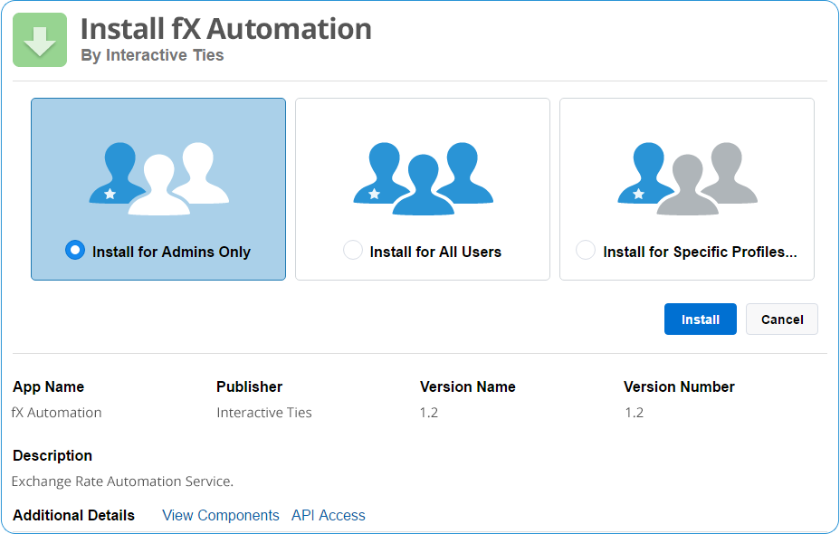 Profile Level Security Selection