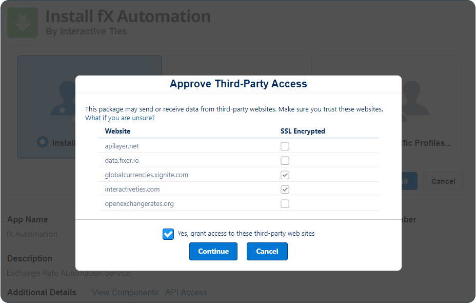 Allow for Third Party API Access